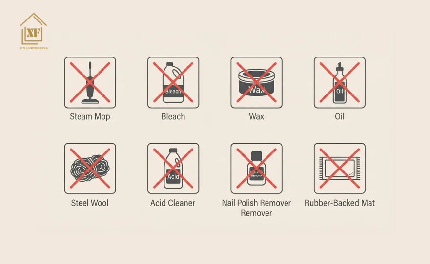 What Should You Never Use On Vinyl Flooring?