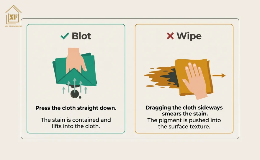 Blot vs Wipe