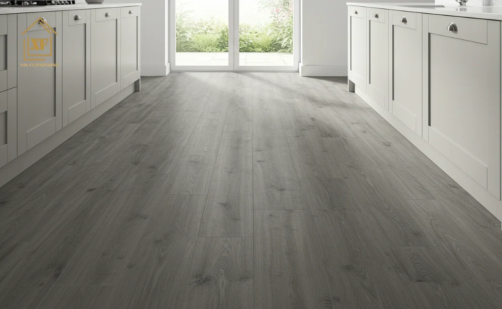 Which one looks more like real wood?