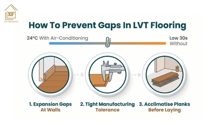 LVT Gaps in singapore heat