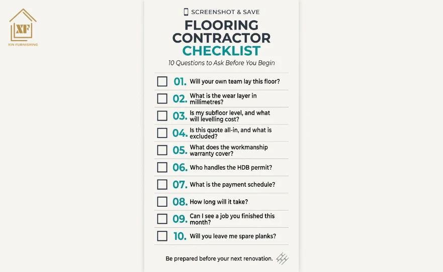 Ten questions to ask a flooring contractor at the site measurement
