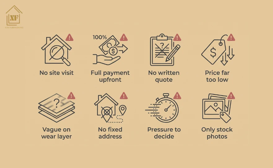 Eight warning signs when choosing a flooring contractor
