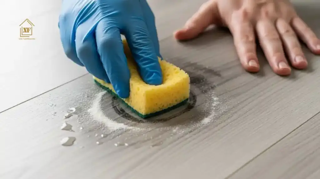 Cleaning Stained Vinyl Floor