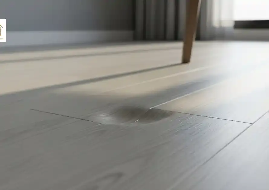how to fix dents in vinyl flooring