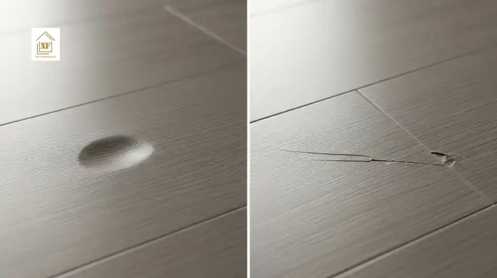 vinyl flooring dents and scratches