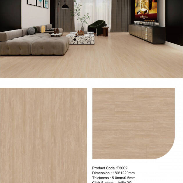 Natural Oak E5002 Premium Vinyl Flooring