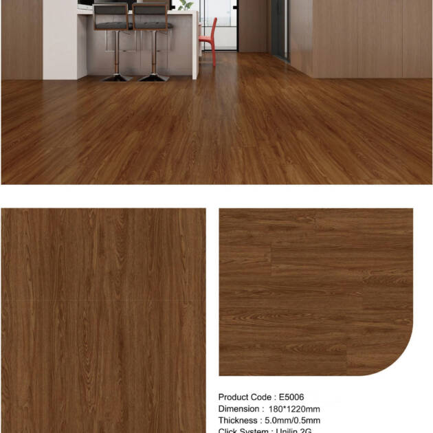 Walnut Brown E5006 Luxury Vinyl Flooring