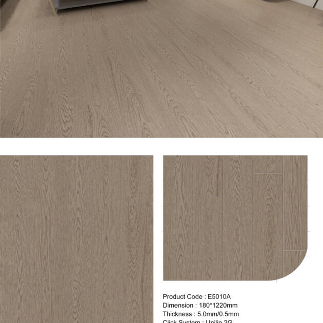 Ash Grey E5010A Luxury Vinyl Tile
