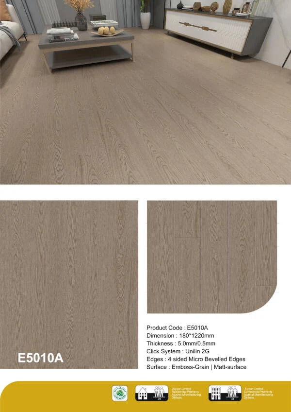 Ash Grey E5010A Luxury Vinyl Tile