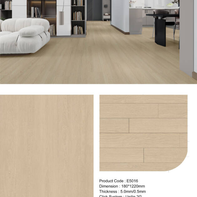 Honey Birch E5016 Luxury Vinyl Tile