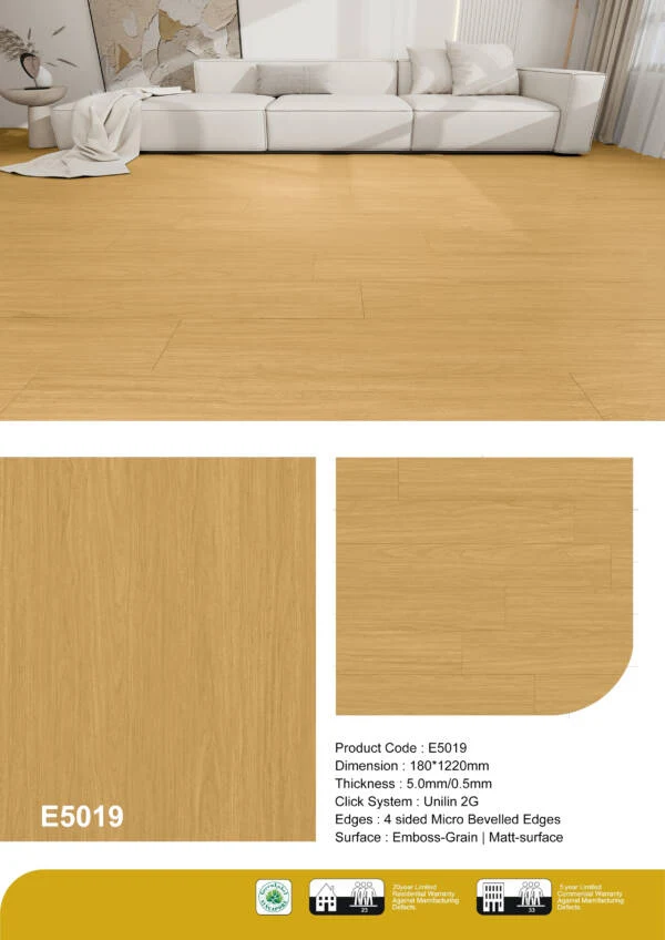 Honey Oak E5019 Luxury Vinyl Tile