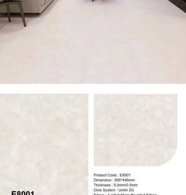 Micro Cement Vinyl Flooring E8001 Premium Vinyl Flooring