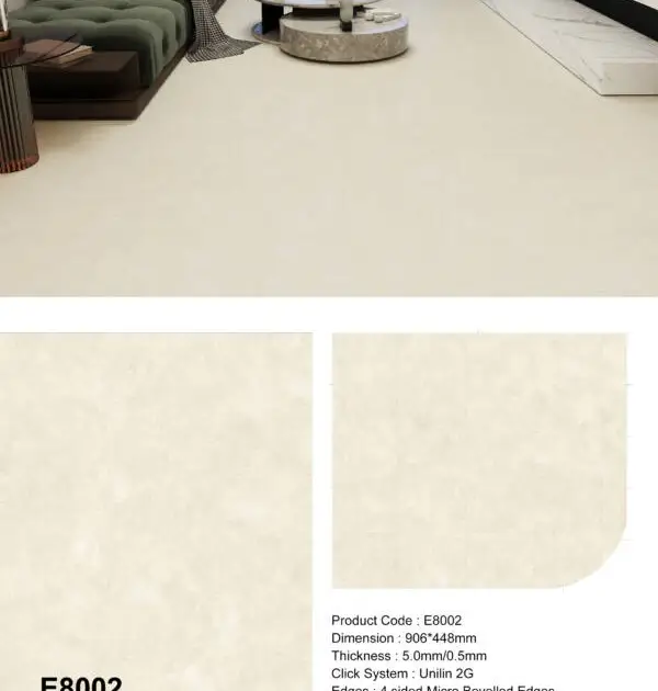Micro Cement Vinyl Effect Flooring E8002 Premium Vinyl Flooring