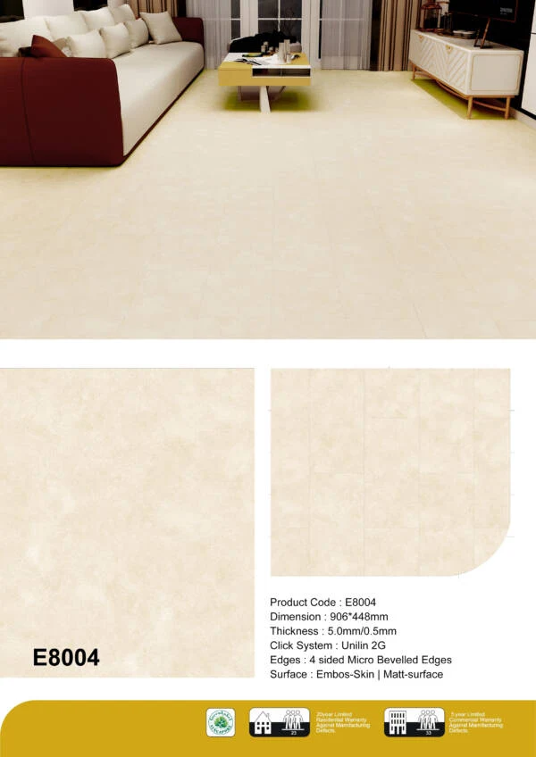 Micro Cement Vinyl Flooring E8004 Premium Vinyl Flooring