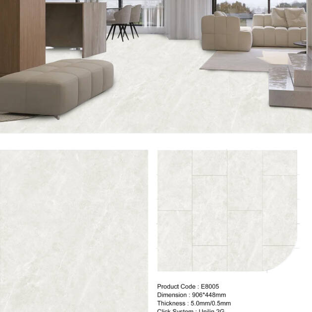 Micro Cement Vinyl Effect Flooring E8005 Premium Vinyl Flooring