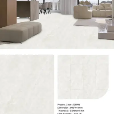 Micro Cement Vinyl Effect Flooring E8005 Premium Vinyl Flooring