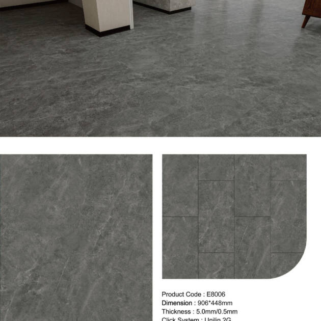 Micro Cement Vinyl Flooring E8006 Premium Vinyl Flooring
