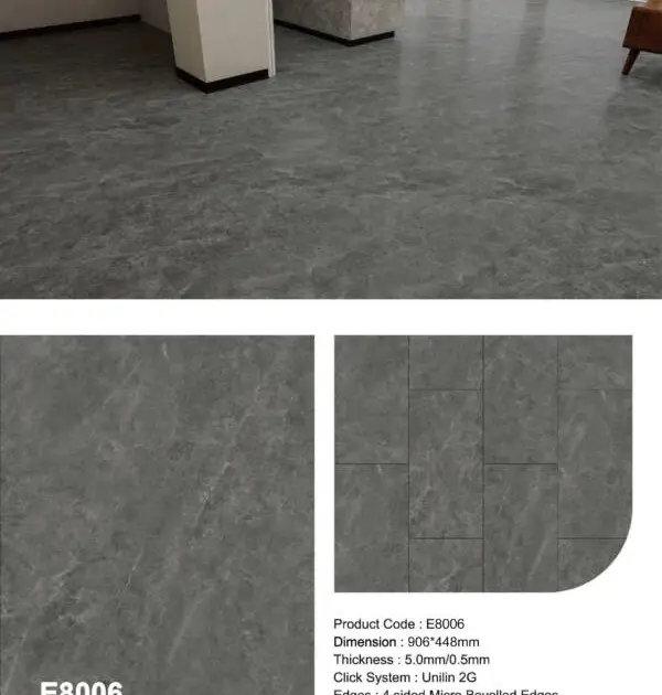 Micro Cement Vinyl Flooring E8006 Premium Vinyl Flooring