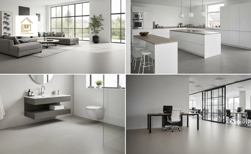 Where Can You Use Microcement Effect Vinyl Flooring?